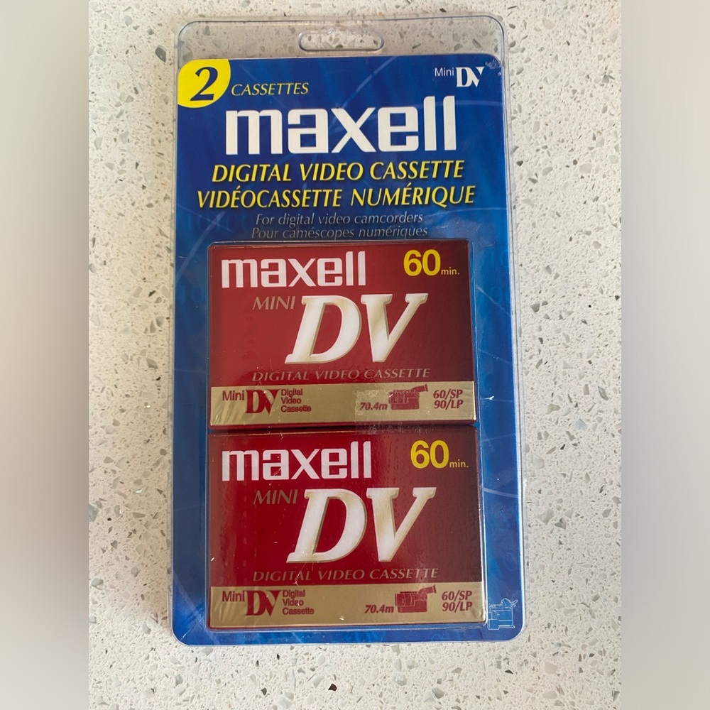 Maxell digital video cassettes
